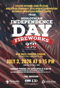 Midlothian fireworks flyer